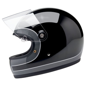 Biltwell Gringo S helmet Storm Grey/Black Tracker Gloss HELMETS Biltwell