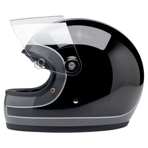 Biltwell Gringo S helmet Storm Grey/Black Tracker Gloss HELMETS Biltwell