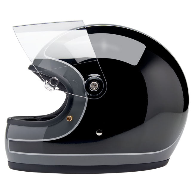 Biltwell Gringo S helmet Storm Grey/Black Tracker Gloss HELMETS Biltwell
