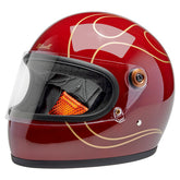 Biltwell Gringo S helmet Garnet Red Flames HELMETS Biltwell