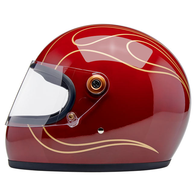 Biltwell Gringo S helmet Garnet Red Flames HELMETS Biltwell
