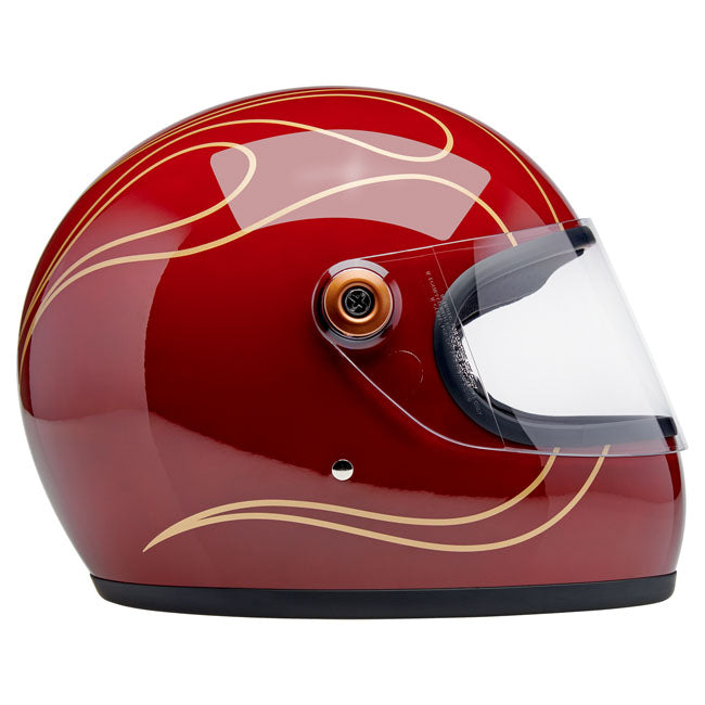 Biltwell Gringo S helmet Garnet Red Flames HELMETS Biltwell