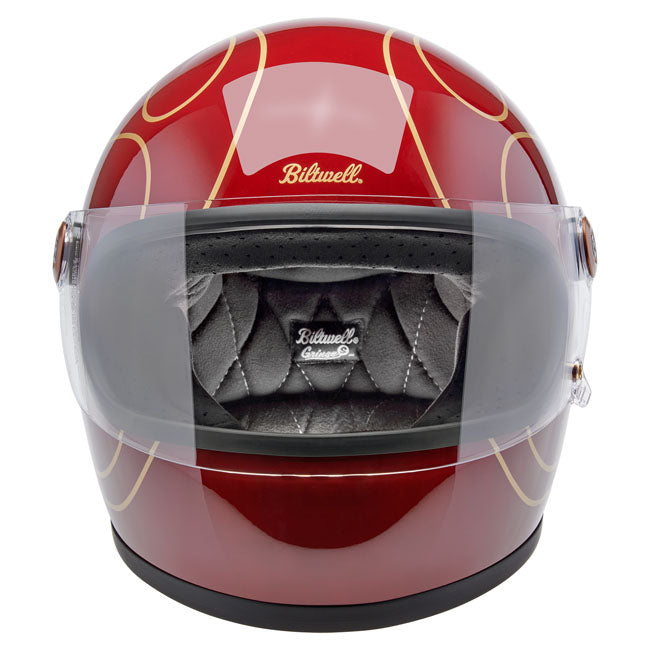 Biltwell Gringo S helmet Garnet Red Flames HELMETS Biltwell