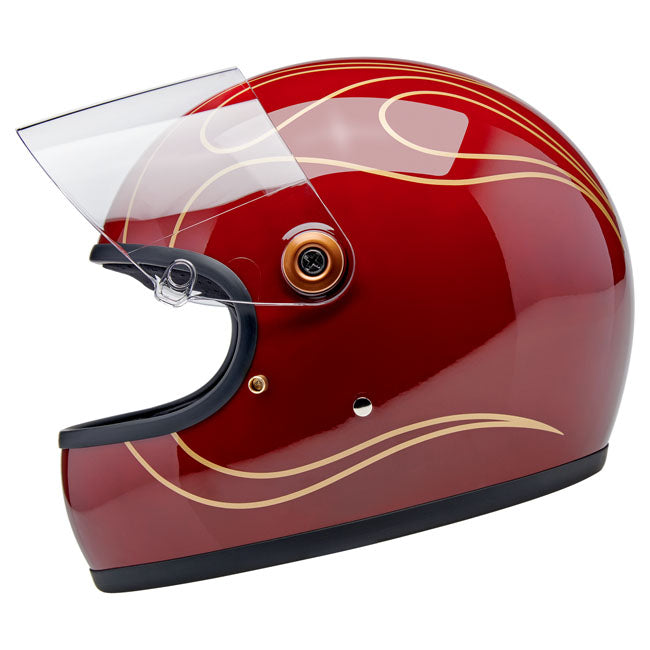 Biltwell Gringo S helmet Garnet Red Flames HELMETS Biltwell