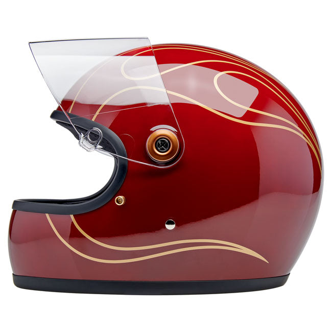 Biltwell Gringo S helmet Garnet Red Flames HELMETS Biltwell