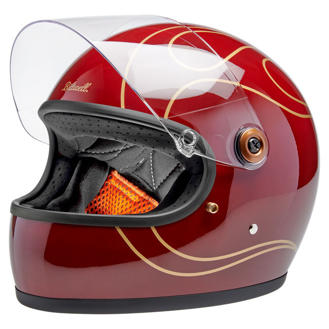 Biltwell Gringo S helmet Garnet Red Flames HELMETS Biltwell