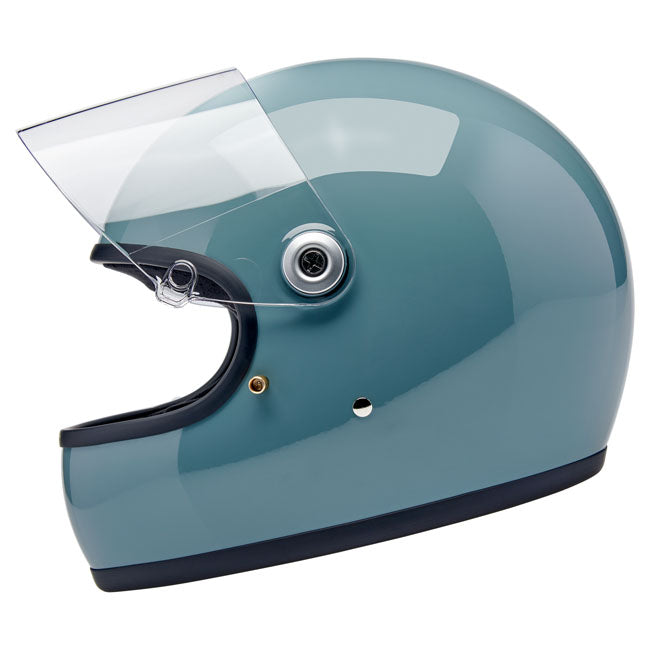 Biltwell Gringo S helmet Agave Blue Gloss HELMETS Biltwell