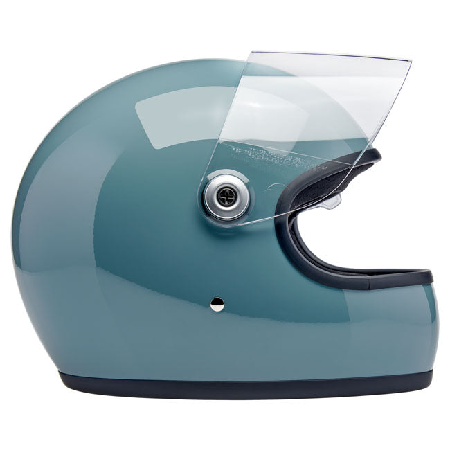 Biltwell Gringo S helmet Agave Blue Gloss HELMETS Biltwell