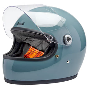 Biltwell Gringo S helmet Agave Blue Gloss HELMETS Biltwell