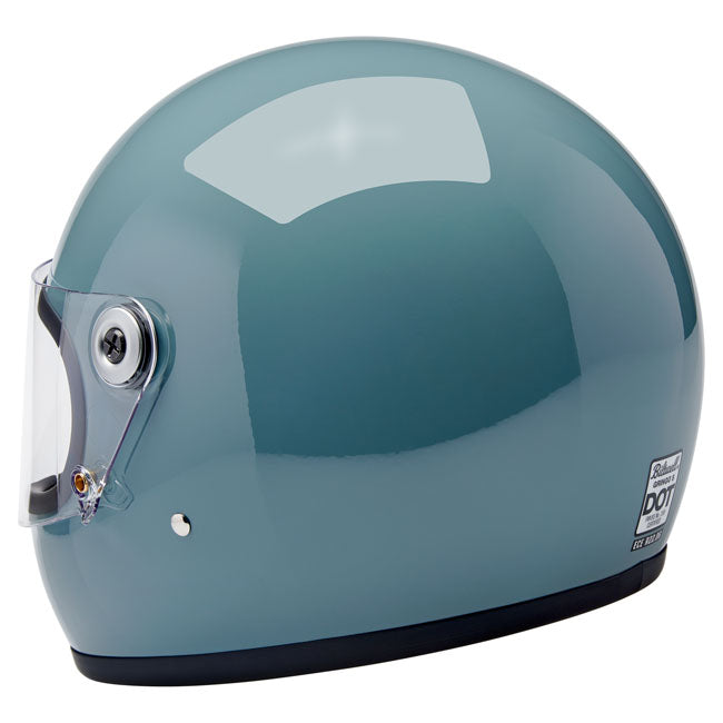 Biltwell Gringo S helmet Agave Blue Gloss HELMETS Biltwell