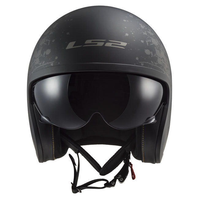 LS2 Spitfire II black Flag helmet matt black HELMETS Ls2