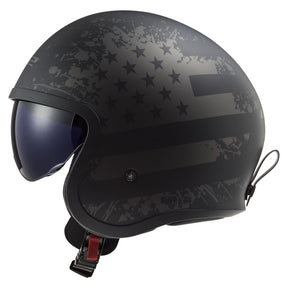 LS2 Spitfire II black Flag helmet matt black HELMETS Ls2