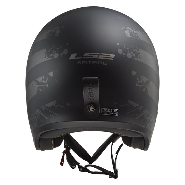 LS2 Spitfire II black Flag helmet matt black HELMETS Ls2