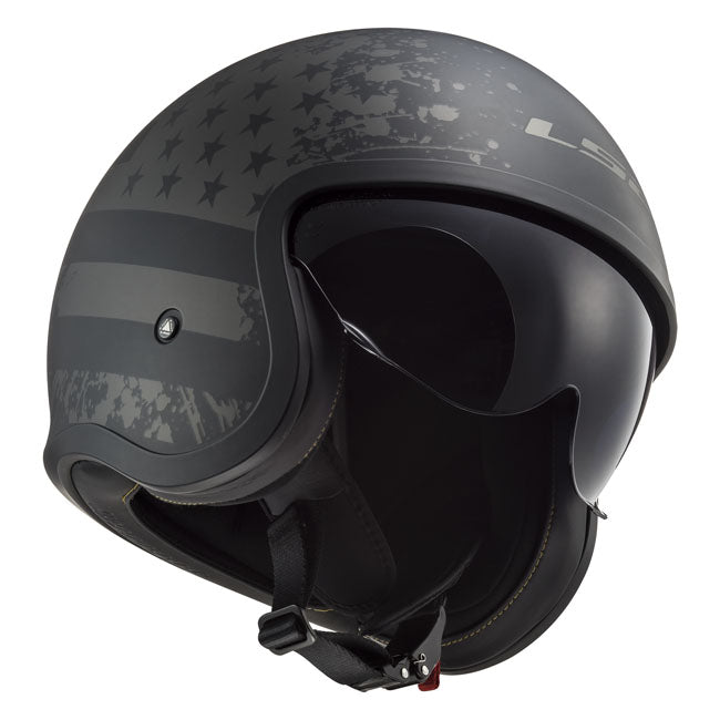 LS2 Spitfire II black Flag helmet matt black HELMETS Ls2