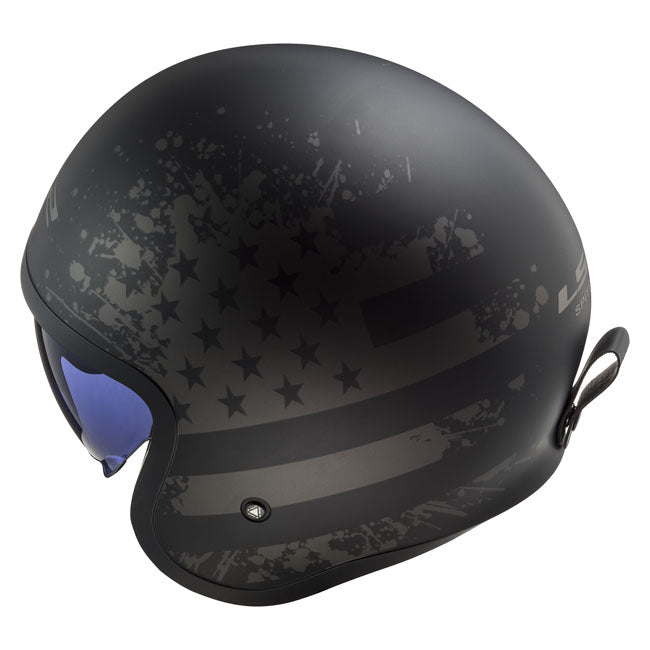 LS2 Spitfire II black Flag helmet matt black HELMETS Ls2
