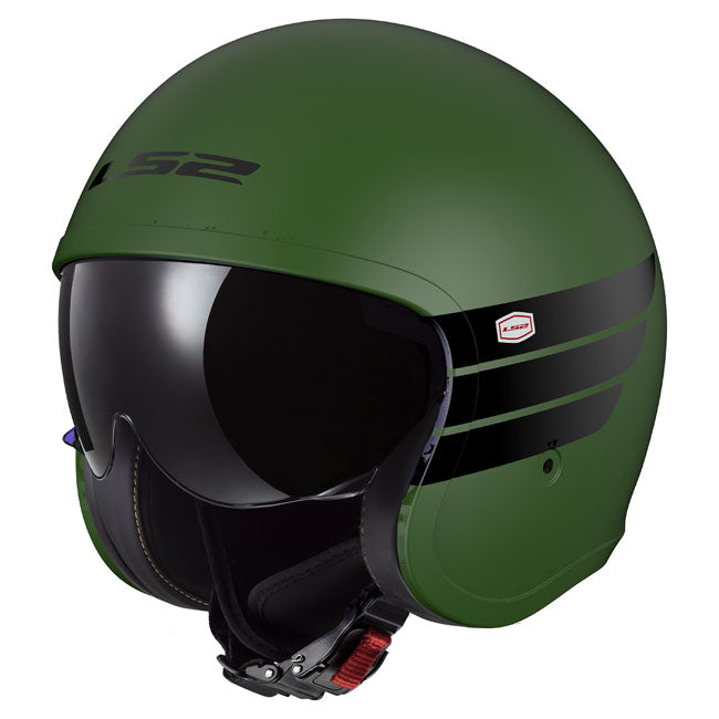 LS2 Spitfire II Retro helmet military green HELMETS Ls2