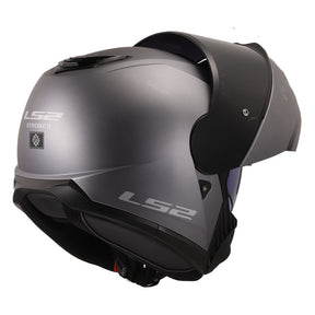 LS2 Strobe II helmet matt titanium HELMETS Ls2
