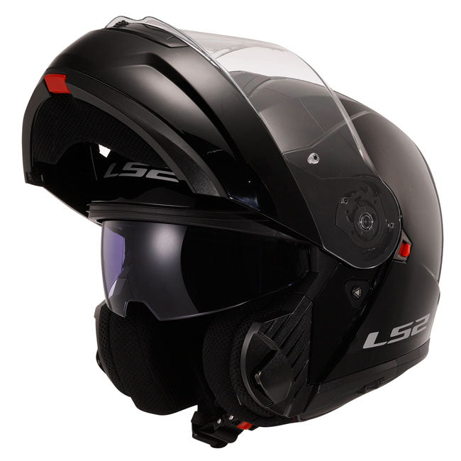 LS2 Strobe II helmet gloss black HELMETS Ls2