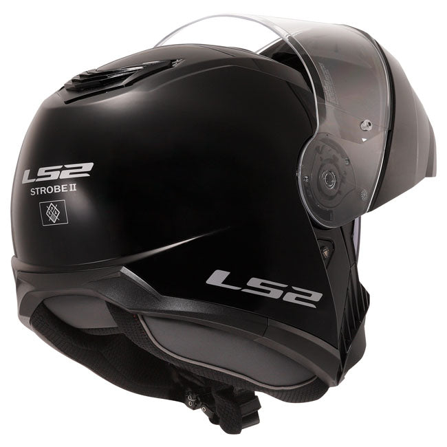 LS2 Strobe II helmet gloss black HELMETS Ls2