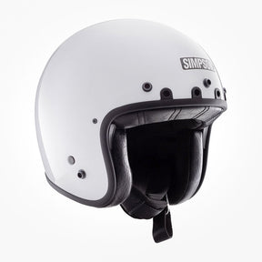 Simpson Chopper Helmet, White Open Face Helmet Simpson Helmets