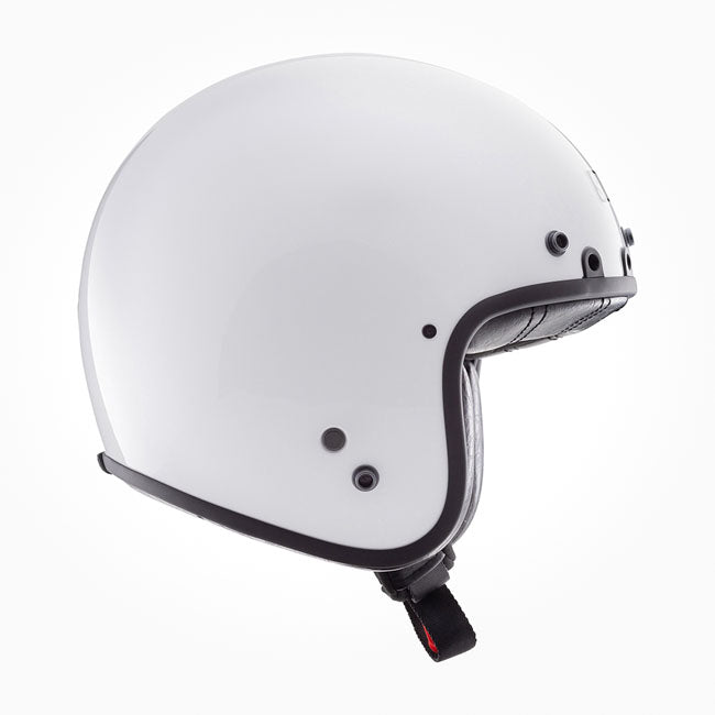 Simpson Chopper Helmet, White Open Face Helmet Simpson Helmets