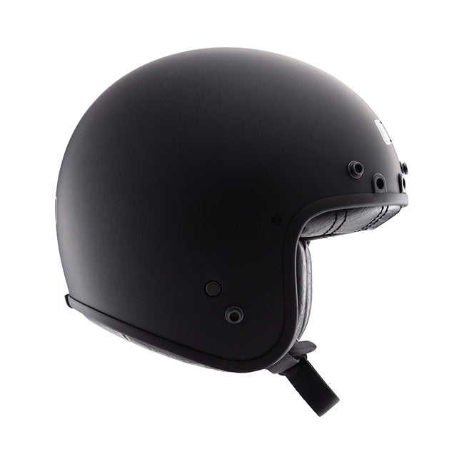 Simpson Chopper Helmet, Matte Black Open Face Helmet Simpson Helmets