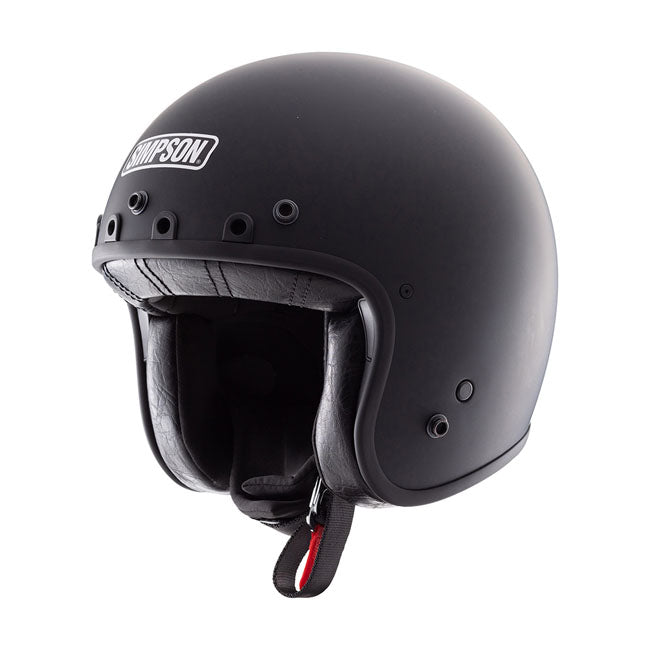 Simpson Chopper Helmet, Matte Black Open Face Helmet Simpson Helmets