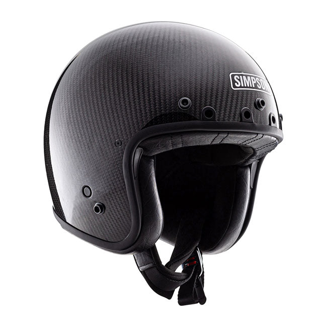 Simpson Helmets Chopper Helmet, Carbon Open Face Helmet Simpson Helmets S