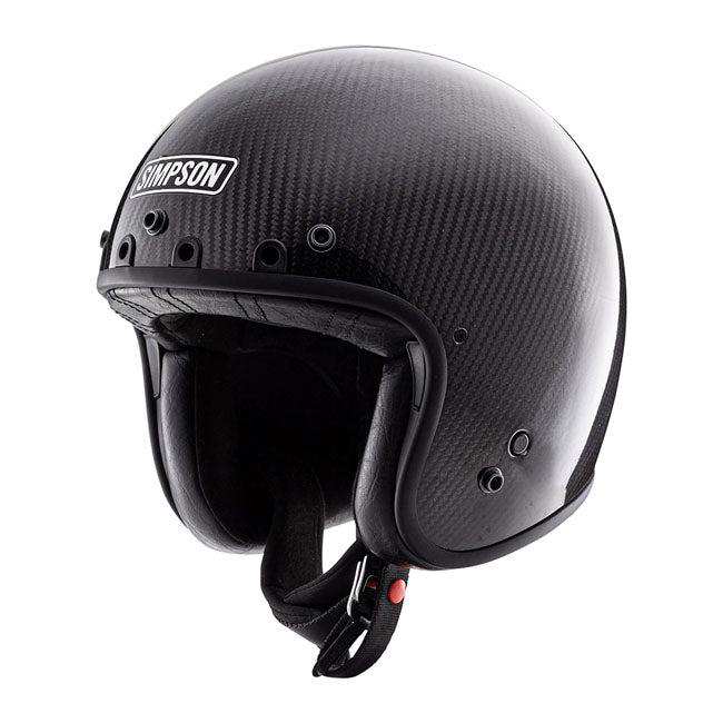 Simpson Helmets Chopper Helmet, Carbon Open Face Helmet Simpson Helmets