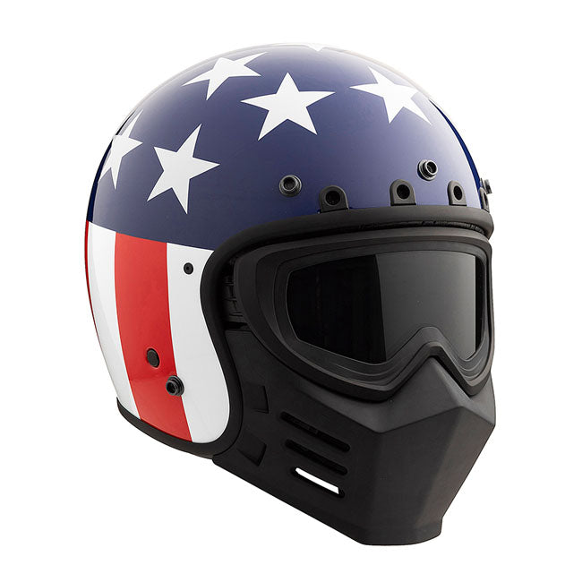 Simpson Mask for Chopper Black HELMETS Simpson
