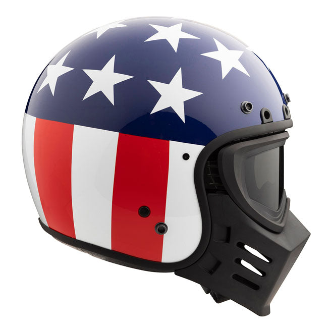 Simpson Mask for Chopper Black HELMETS Simpson