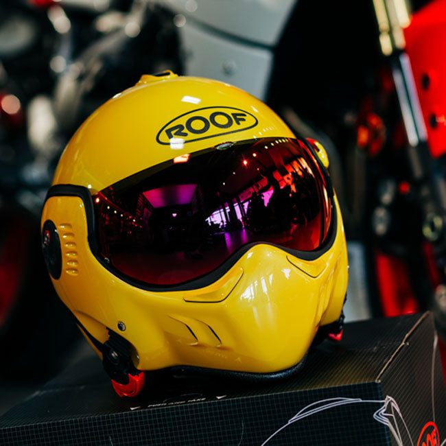 Roof Boxer Alpha Helmet Yellow Helmets Roof