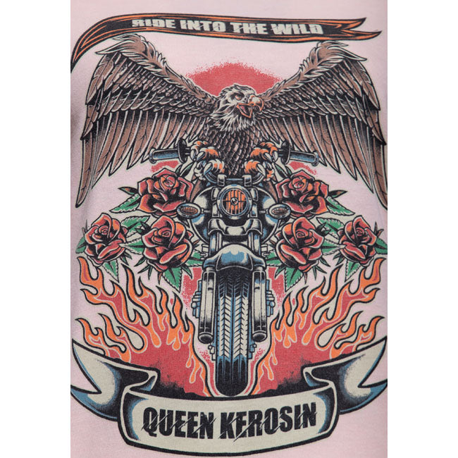 Queen Kerosin Ride Into The Wild T Shirt Peachskin King Kerosin