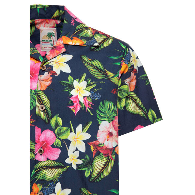 King Kerosin Tropcial Flowers Hawaii Shirt Shirts King Kerosin