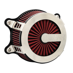 VO2 Cage Fighter - 91-22 Sportster Air Cleaner Vance & Hines Brushed