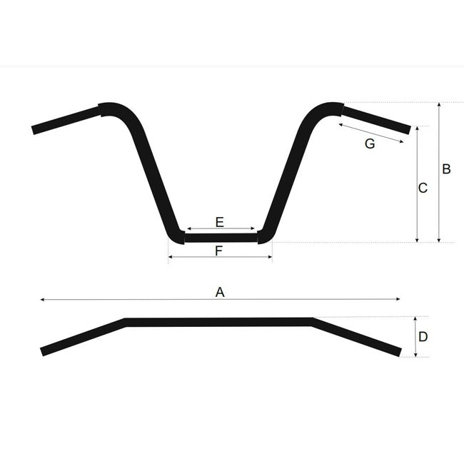 Westland Customs, 1-1/4" Apehanger. Chrome. 17" high HANDLEBARS Westland Customs