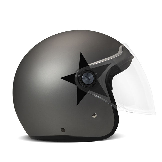 Dmd P1 Jet Helmet Star Grey Helmets Dmd
