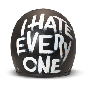 Dmd Retro Helmet I Hate Everyone Open Face Helmet Dmd