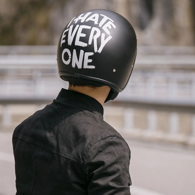 Dmd Retro Helmet I Hate Everyone Open Face Helmet Dmd