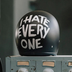 Dmd Retro Helmet I Hate Everyone Open Face Helmet Dmd