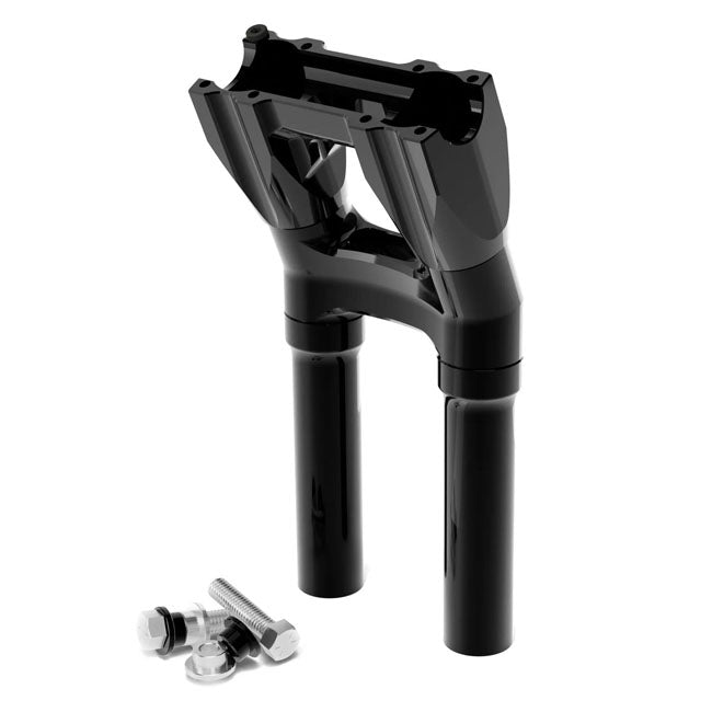 Kraus Motor Co. 1-1/8 Topless Isolated & Kickback Risers 10" Rise, Black Risers Kraus Motor Co.