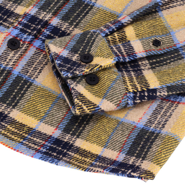13 1/2 Steel flannel yellow SHIRTS 13 And A Half Company