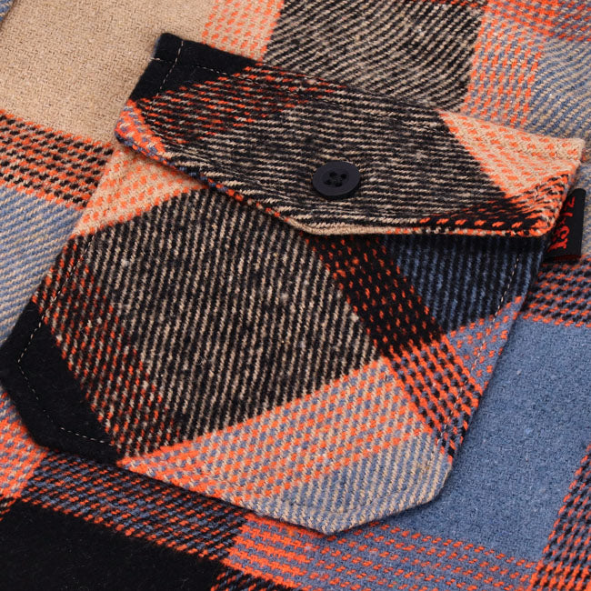 13 1/2 Steel flannel oxblood SHIRTS 13 And A Half Company
