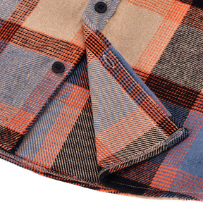 13 1/2 Steel flannel oxblood SHIRTS 13 And A Half Company