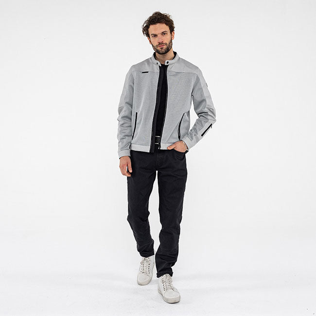 *5 WORKING DAYS EXTRA TRANSIT TIME* John Doe Aero mesh jacket artic white JACKETS MALE John Doe