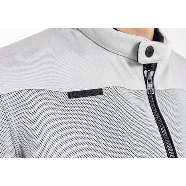 *5 WORKING DAYS EXTRA TRANSIT TIME* John Doe Aero mesh jacket artic white JACKETS MALE John Doe