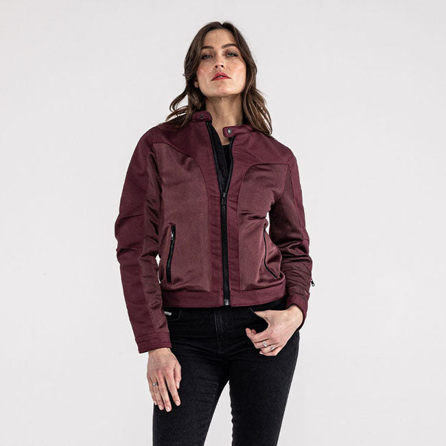 *5 WORKING DAYS EXTRA TRANSIT TIME* John Doe Aero mesh jacket women bordeaux JACKETS FEMALE John Doe