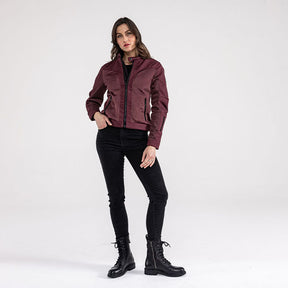 *5 WORKING DAYS EXTRA TRANSIT TIME* John Doe Aero mesh jacket women bordeaux JACKETS FEMALE John Doe