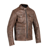 *5 WORKING DAYS EXTRA TRANSIT TIME* John Doe Drifter leather jacket brown JACKETS MALE John Doe