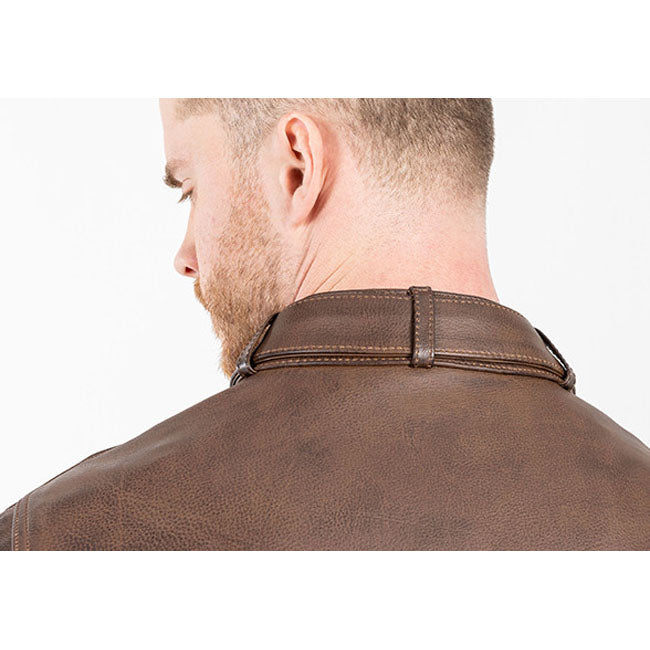 *5 WORKING DAYS EXTRA TRANSIT TIME* John Doe Drifter leather jacket brown JACKETS MALE John Doe